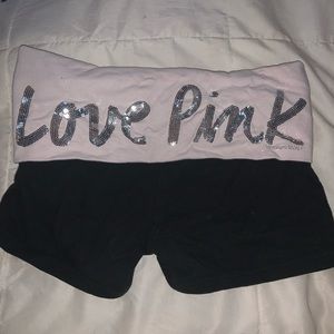 PINK Yoga Shorts (w/ band)
